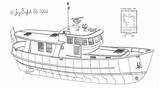 Plans Boat Model Trawler Wooden Wood Yacht sketch template