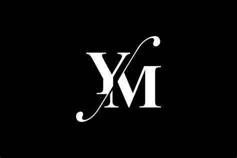 ym monogram logo design  vectorseller thehungryjpegcom