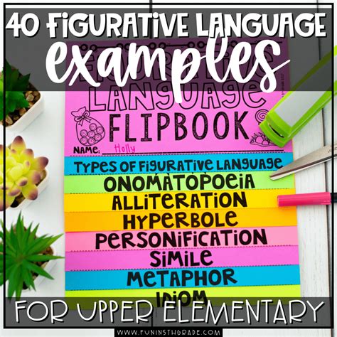 figurative language examples  upper elementary fun   grade