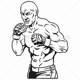 Mma Ufc Fighters Cage sketch template