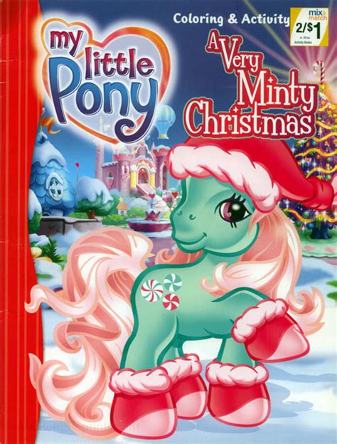 pony    minty christmas coloring books  retro