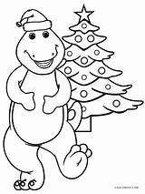 Barney Coloring Pages Christmas Kids Printable sketch template