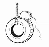 Swing Drawing Tire Getdrawings sketch template