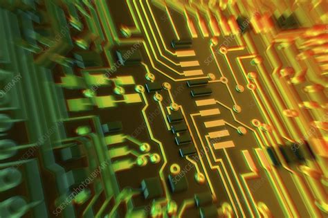 circuit board artwork stock image  science photo library