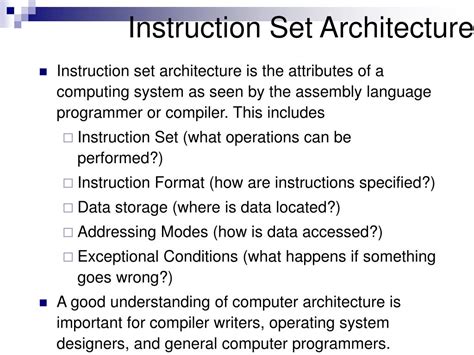 design fsm instruction set architecture powerpoint