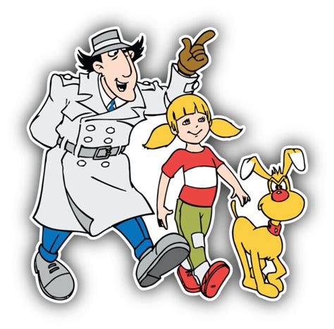 Inspector Gadget Cartoon Brain Penny Sticker Bumper Decal Sizes