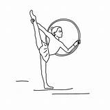 Gymnastique Barre Provenance sketch template