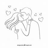 Casal Apaixonado Beijando Namorados Casais Apaixonados Desenhar Kissing Românticos Romanticos sketch template