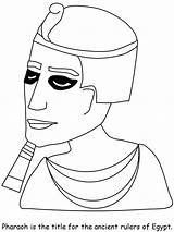 Pharaoh Egyptian Tut Coloringhome sketch template