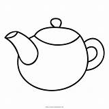 Teapot Colouring Kettle Boyama Hen Cay Webstockreview Wrhs sketch template