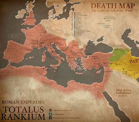 veni vidi gone a death map of roman emperors big think