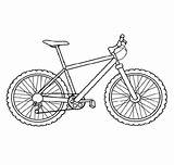 Bicicleta Meios Pintar Bicyclette sketch template