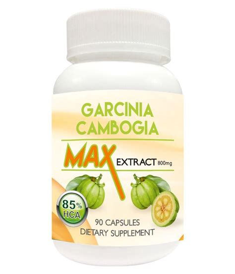 garcinia cambogia max 85 hca extract 800mg veggie 90 capsules slim