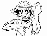 Luffy Monkey Coloring Pages Coloringcrew Print sketch template