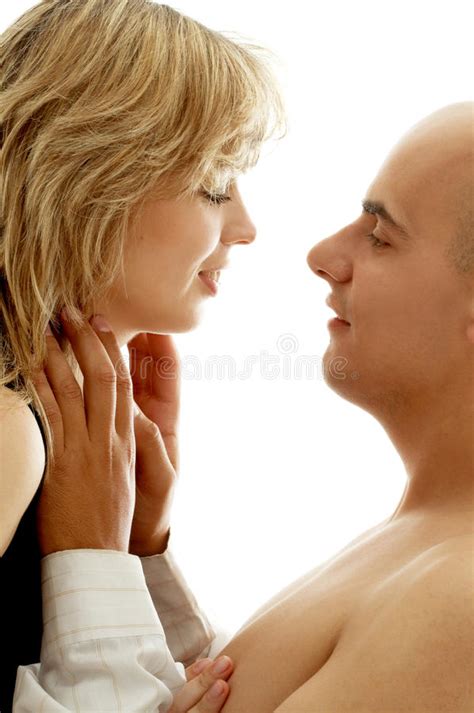 Couple Foreplay With Flowers 2 Stock Image Image Of