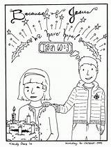 Coloring Hope Pages Advent Printable Sunday Christmas School Library Clipart Getcolorings Popular sketch template