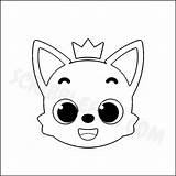 Coloring Pinkfong Shark sketch template