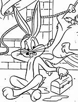 Bunny Bugs Colorir Pernalonga Perna Desenhos Longa Iepuras Looney Kolorowanki Tunes Colorat Mic Coup Prends Tete Coloriages Imprimer Turma Piu sketch template