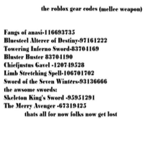 Roblox Boombox Codes Gear