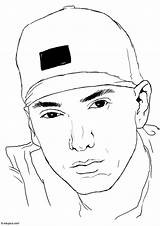 Coloring Eminem Pages Printable sketch template