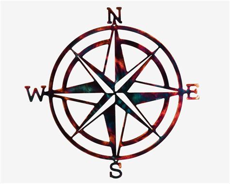 compass rose nautical metal wall art etsy