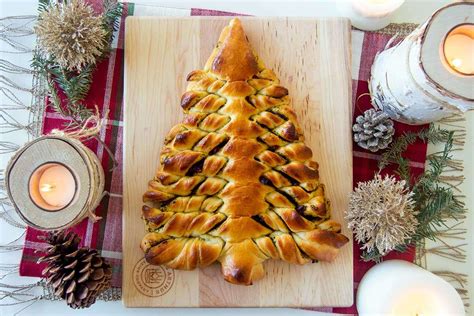 christmas tree bread   tasty holiday twist king arthur baking
