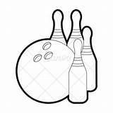 Bowling Getdrawings Drawing sketch template