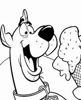 Scooby Doo Coloring Pages Ice Cream Funny Christmas Topcoloringpages Print Color Portrait Getdrawings Dog sketch template