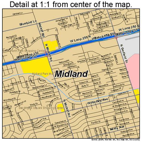 midland texas street map