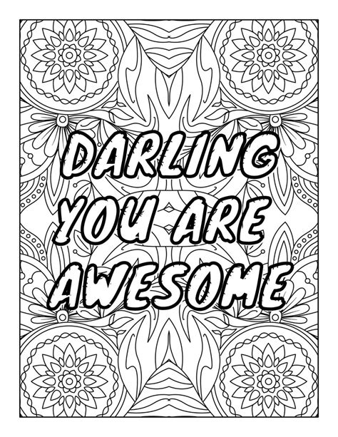 motivational coloring pages stress relief bprintablecom