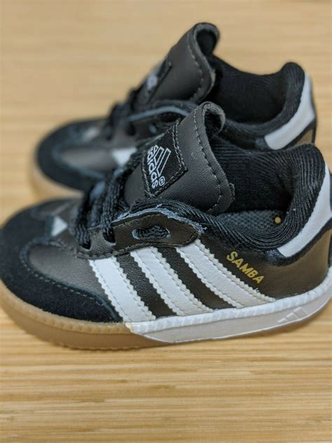 baby kids toddler adidas samba shoes black white classic size  soccer   adidas samba