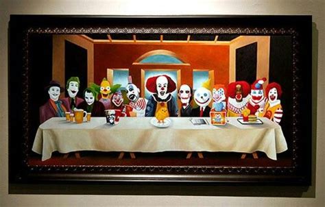 macavondmaal scary clowns evil clowns  supper art los addams joker clown clown meme