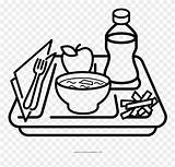 Coloring Pages Meal Drawing Food Tray Clipart Drawings Pinclipart Paintingvalley sketch template