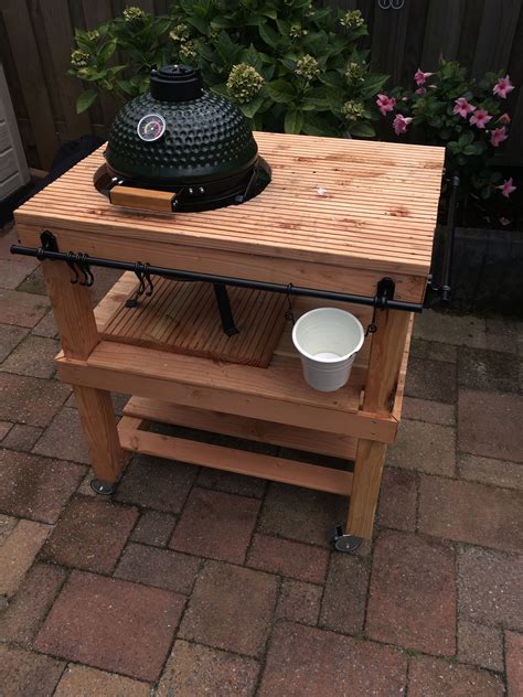 bbq meubel kamado mini blokker tafel bbq buitenkeuken diy tafel zelf maken