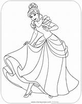 Disneyclips Slippers Disneyprincess Cinderel Princesas Funstuff sketch template