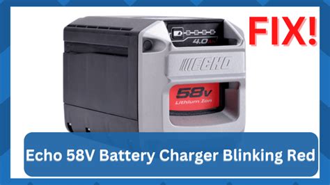 methods  resolve echo  battery charger blinking red hookedontool