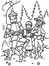 Tin Man Coloring Pages Wizard Oz sketch template