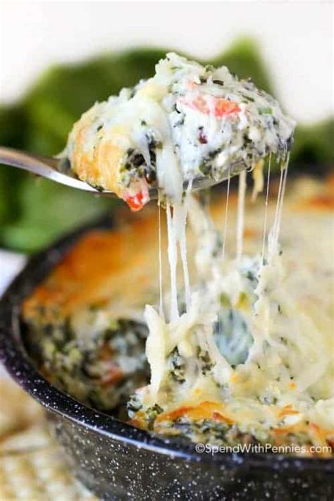 Easy Cheesy Spinach Dip {with Ranch Mix} Spend With Pennies