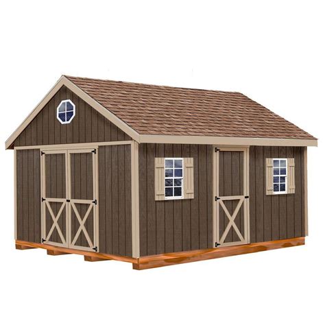 barns easton  ft   ft wood storage shed kit  floor including    runners