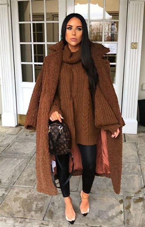 brown long length teddy coat charlotte cozy outfit fashion teddy coat