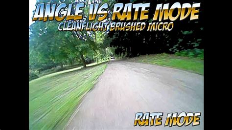 micro fpv racing angle  rate mode part  rate mode scisky youtube