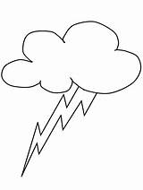Coloring Lightning Pages Printable Nature Colouring Bolt Clipart Cloud Sheet Kids Lightning2 Thunderstorm Lightening Print Cliparts Weather Templates Storm sketch template
