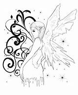 Fairy Tattoo Designs Coloring Emo Gothic Nerd Pages Tattoos Fairies Rocks Deviantart Thebodyisacanvas Drawing Adult Goth sketch template