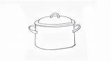 Draw Pot Drawing Cooking Paintingvalley Drawings sketch template
