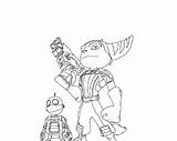 Ratchet Clank Coloring Pages Comments Library Clipart Coloringhome Books sketch template