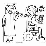 Coloring Pages Disabilities Blowing Bubbles Kids Needs Special Colouring Popular Getdrawings Color Getcolorings sketch template