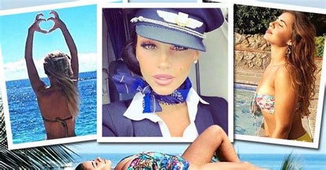 world s sexiest flight attendants flaunt beach bodies and