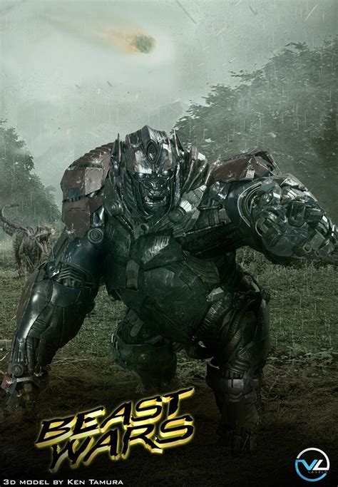 artstation beast wars optimus primal poster