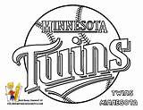 Coloring Minnesota Twins Baseball Pages Logo Mlb Color Kids League Major Wild Book Print Mn Logos Sheets Teams Boys Sports sketch template