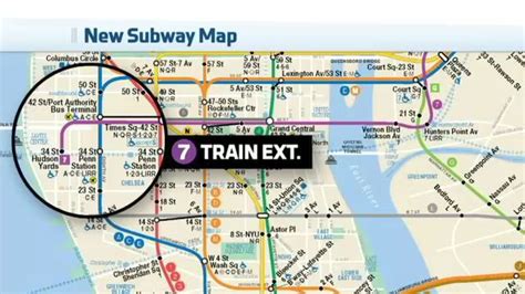 extension means  subway map
